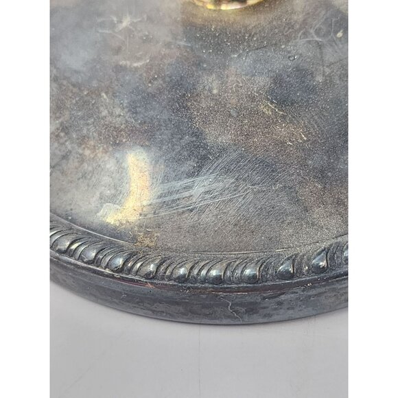 Pair‎ Of Sheffield Silver Co. EPC Candle Holders Vintage Tarnished - Picture 7 of 9